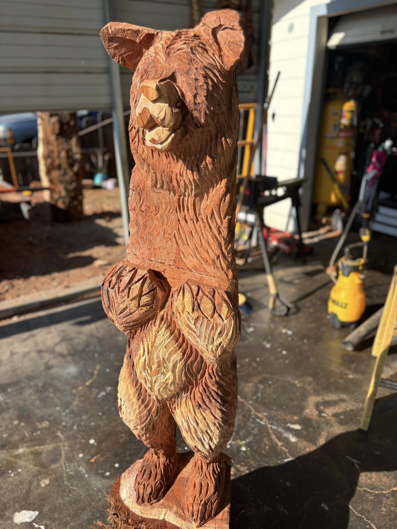 Custom carved bear