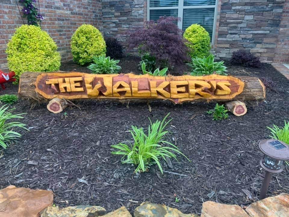 6ft shippable name log, dried for reduced weight